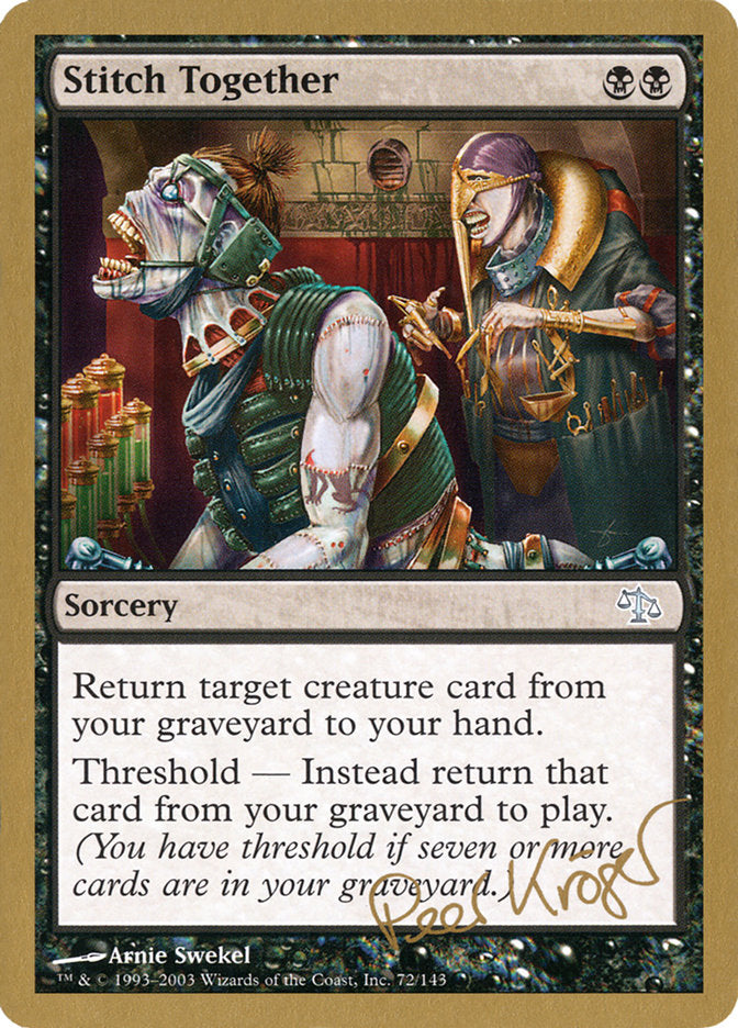 Stitch Together (Peer Kroger) [World Championship Decks 2003] | Good Games North