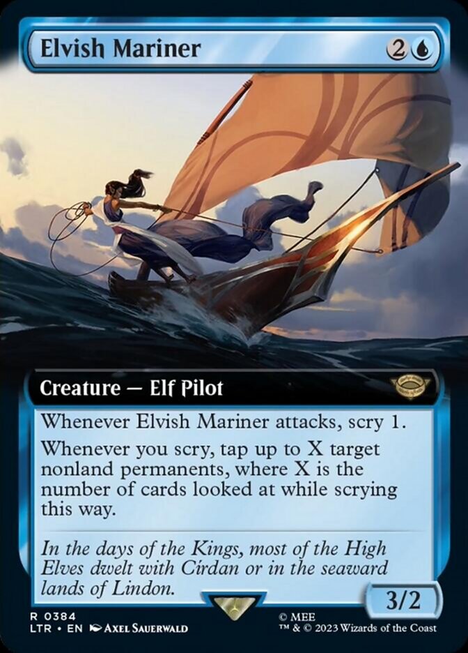 Elvish Mariner (Extended Art) [The Lord of the Rings: Tales of Middle-Earth] | Good Games North