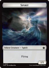 Spirit // Cat (0001) Doubled-Sided Token [Foundations Tokens] | Good Games North