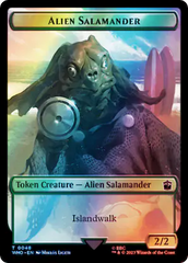 Horse // Alien Salamander Double-Sided Token (Surge Foil) [Doctor Who Tokens] | Good Games North