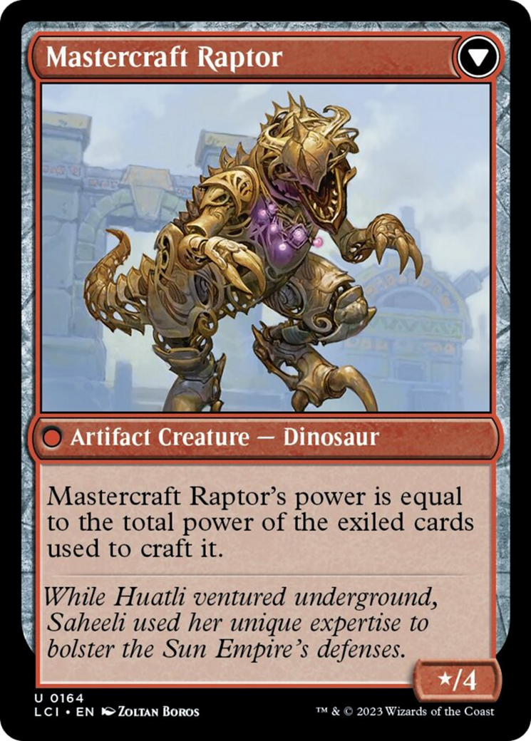 Saheeli's Lattice // Mastercraft Raptor [The Lost Caverns of Ixalan] | Good Games North