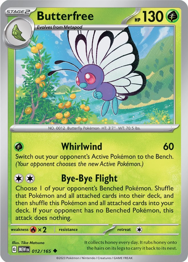 Butterfree (012/165) [Scarlet & Violet 151] | Good Games North