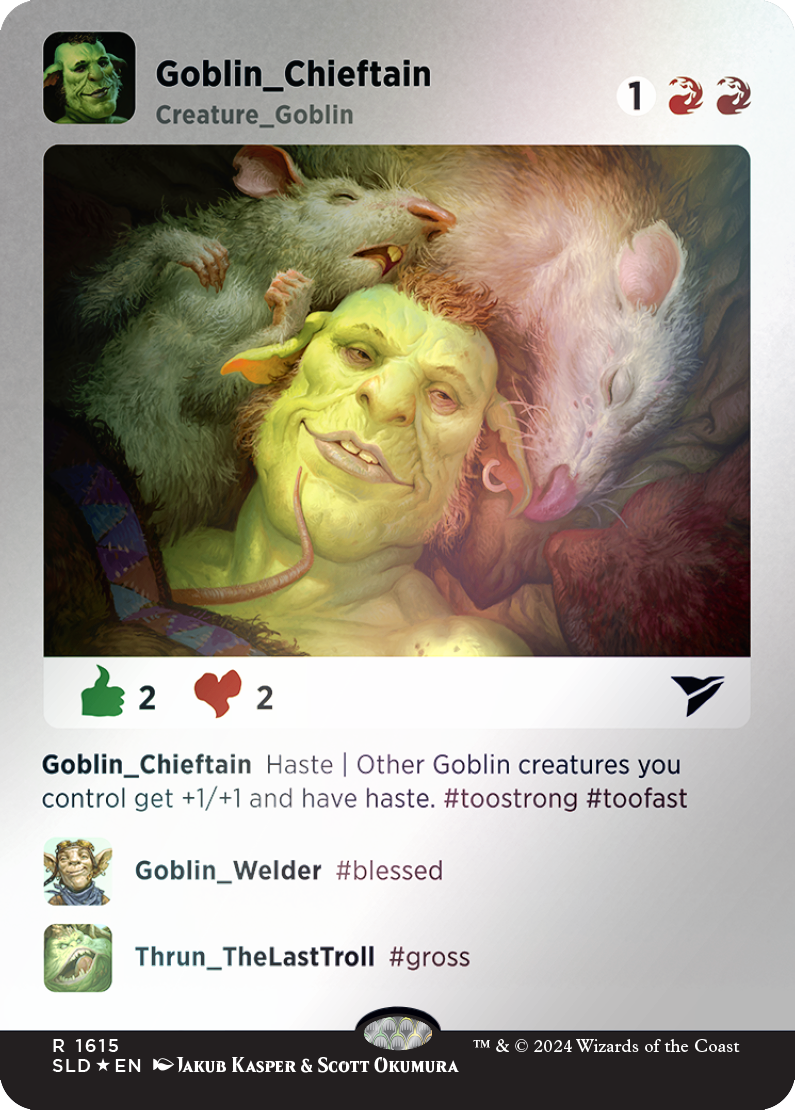 Goblin Chieftain (Rainbow Foil) [Secret Lair Drop Series] | Good Games North