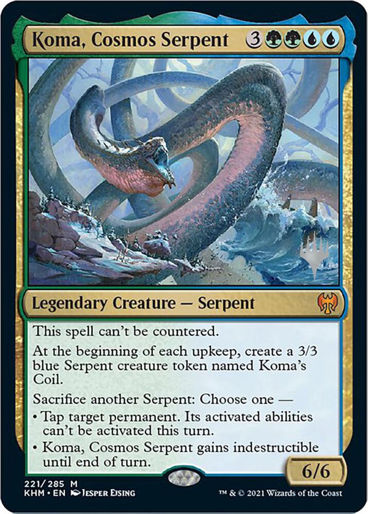 Koma Cosmos Serpent 221 (Promo Pack: Kaldheim)  | Good Games North