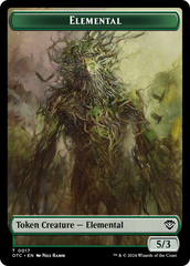 Insect // Elemental (0017) Double-Sided Token [Outlaws of Thunder Junction Commander Tokens] | Good Games North