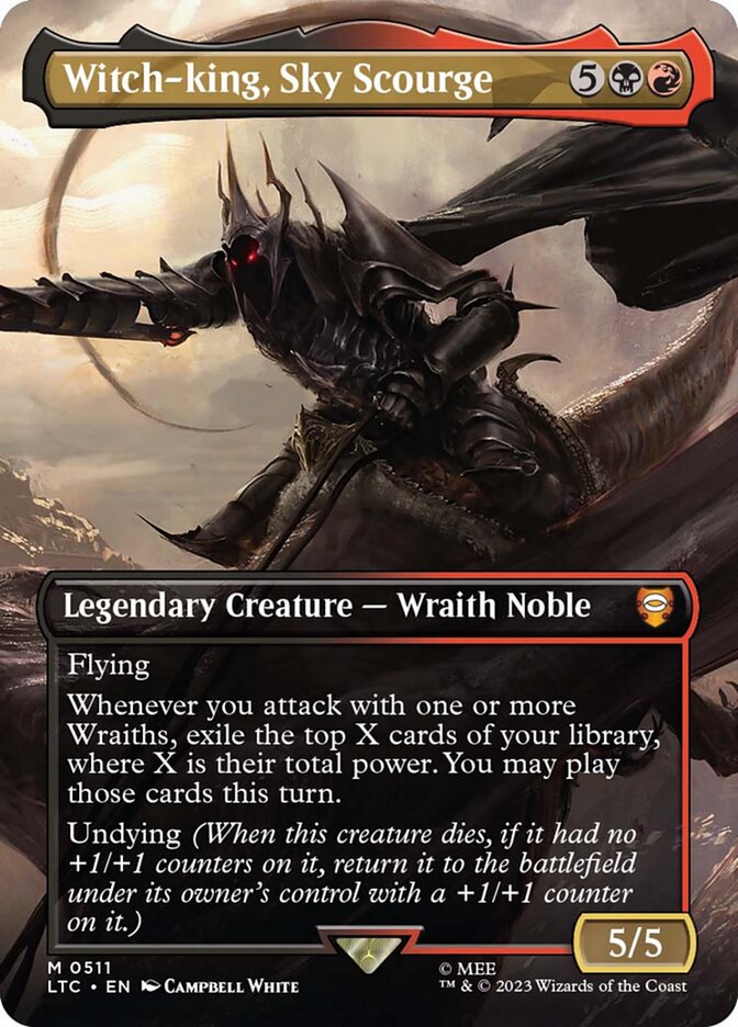 Witch-king, Sky Scourge 511 (Commander: The Lord of the Rings: Tales of Middle-earth)  - Borderless Foil | Good Games North
