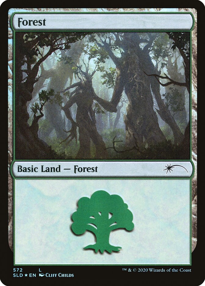 Forest (Tree Hugging) (572) [Secret Lair Drop Promos] | Good Games North