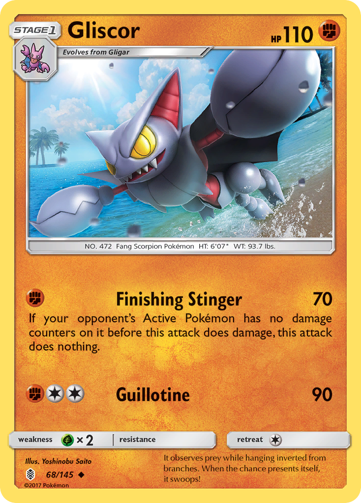 Gliscor (68/145) [Sun & Moon: Guardians Rising] | Good Games North