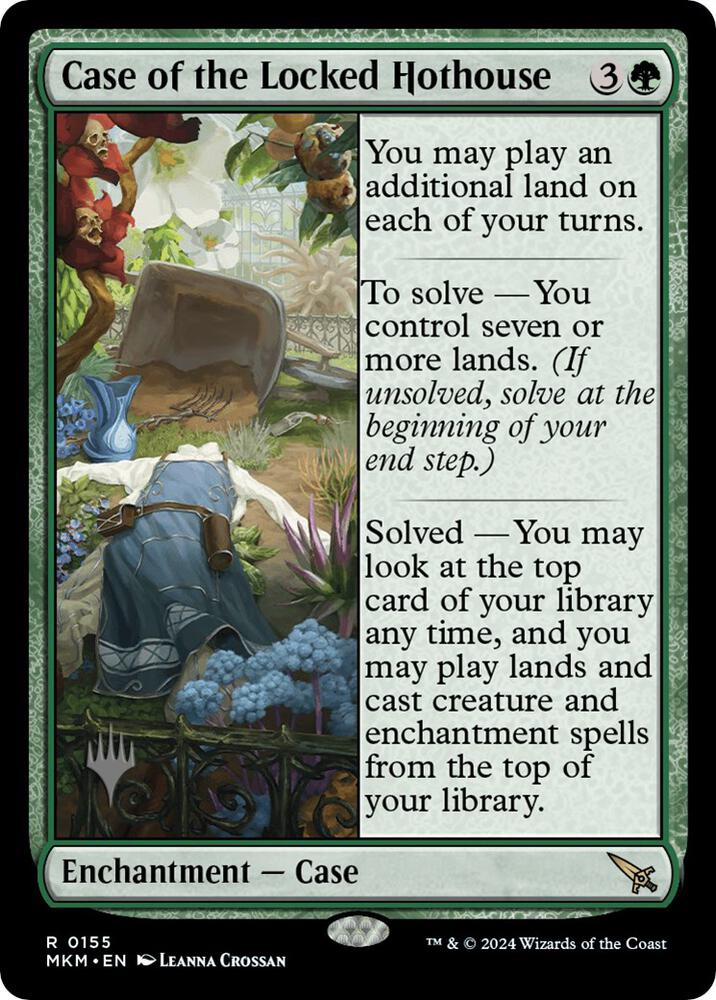 Case of the Locked Hothouse 155 (Promo Pack: Murders at Karlov Manor)  - Foil | Good Games North