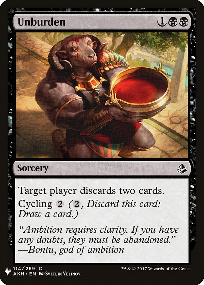 Unburden [Mystery Booster] | Good Games North