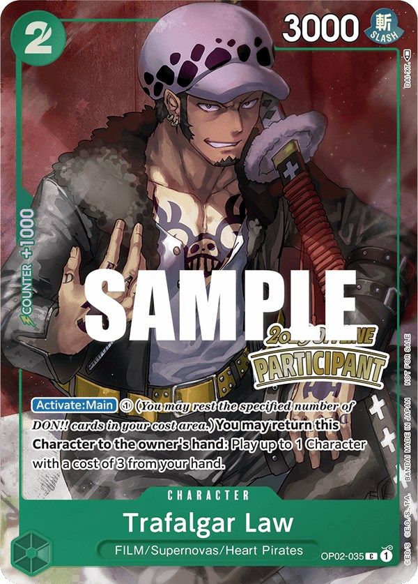 Trafalgar Law (Offline Regional 2023) [Participant] [One Piece Promotion Cards] | Good Games North