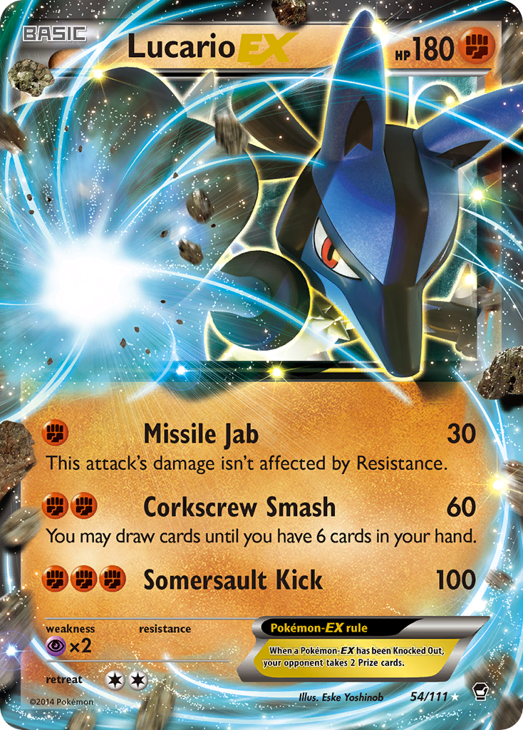 Lucario EX (54/111) [XY: Furious Fists] | Good Games North
