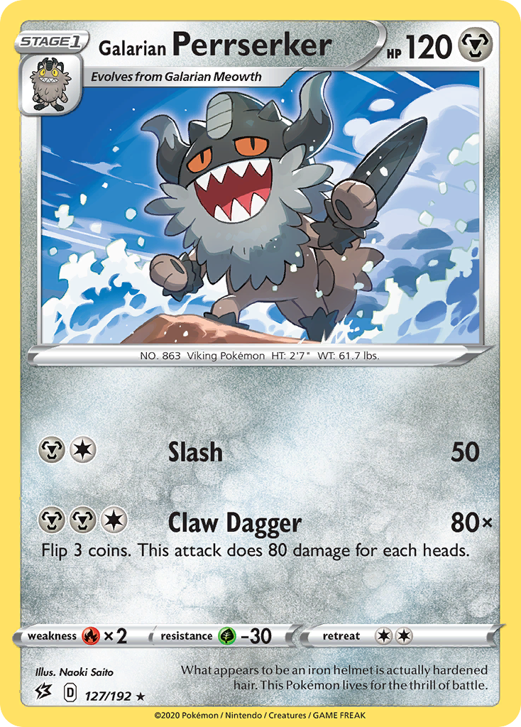 Galarian Perrserker (127/192) [Sword & Shield: Rebel Clash] | Good Games North