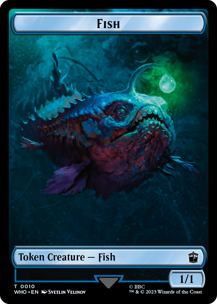 Fish // Alien Insect Double-Sided Token [Doctor Who Tokens] | Good Games North