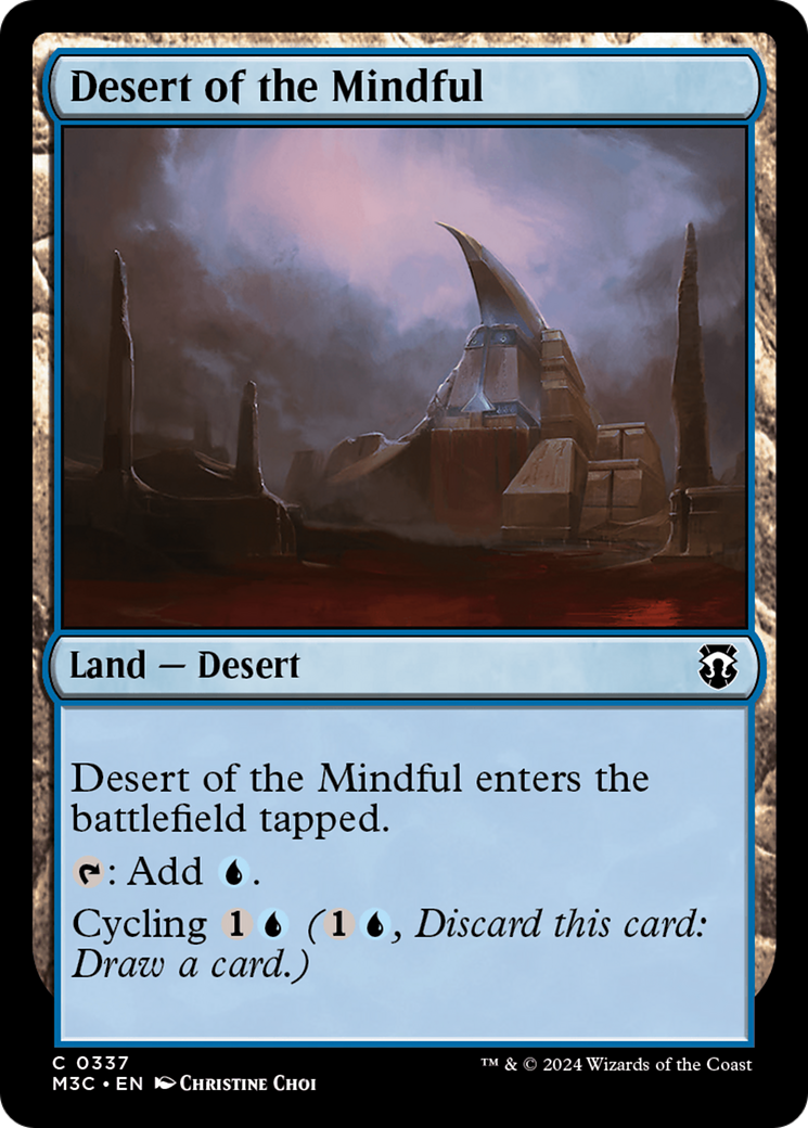 Desert of the Mindful (Ripple Foil) [Modern Horizons 3 Commander] | Good Games North