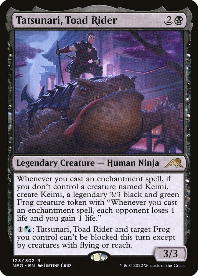 Tatsunari, Toad Rider (Kamigawa: Neon Dynasty)  - Foil | Good Games North