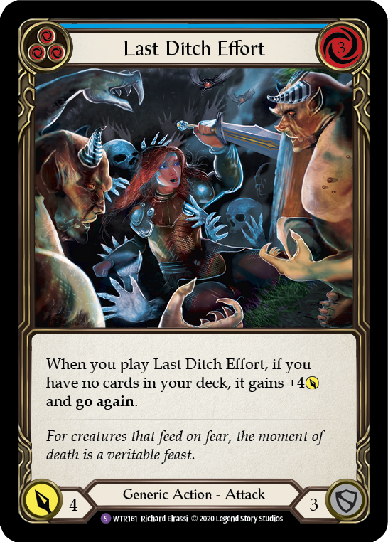 Last Ditch Effort [U-WTR161] (Welcome to Rathe Unlimited)  Unlimited Rainbow Foil | Good Games North