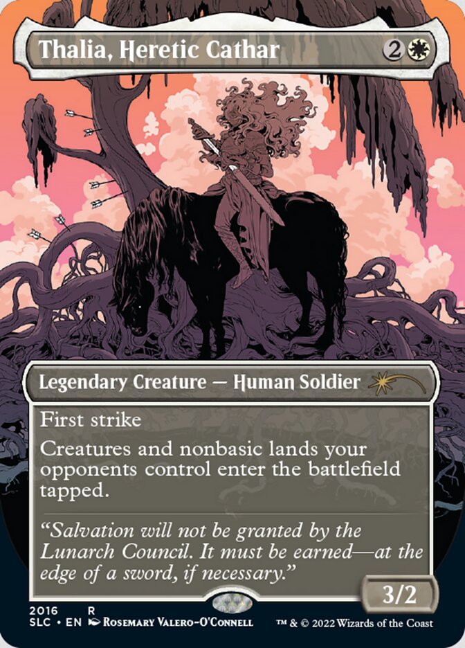 Thalia, Heretic Cathar (Borderless) [Secret Lair Countdown Kit] | Good Games North
