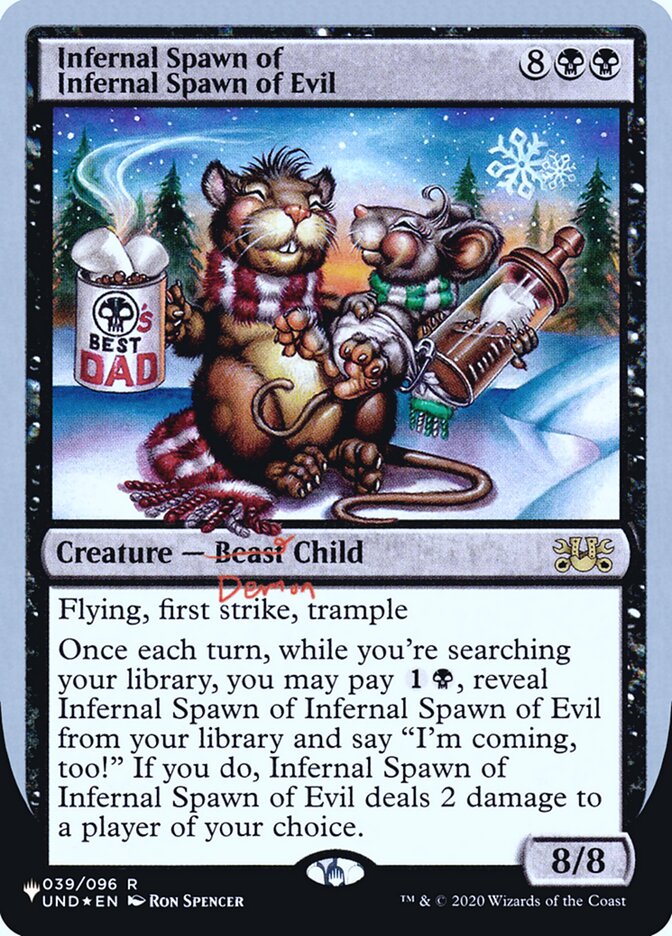 Infernal Spawn of Infernal Spawn of Evil (Unfinity Foil Edition) [The List] | Good Games North