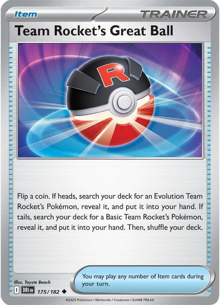 Team Rocket's Great Ball 175/182 (SV10: Destined Rivals)  | Good Games North