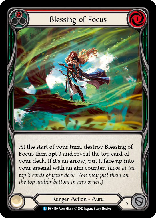 Blessing of Focus (Red) [DYN159] (Dynasty) | Good Games North