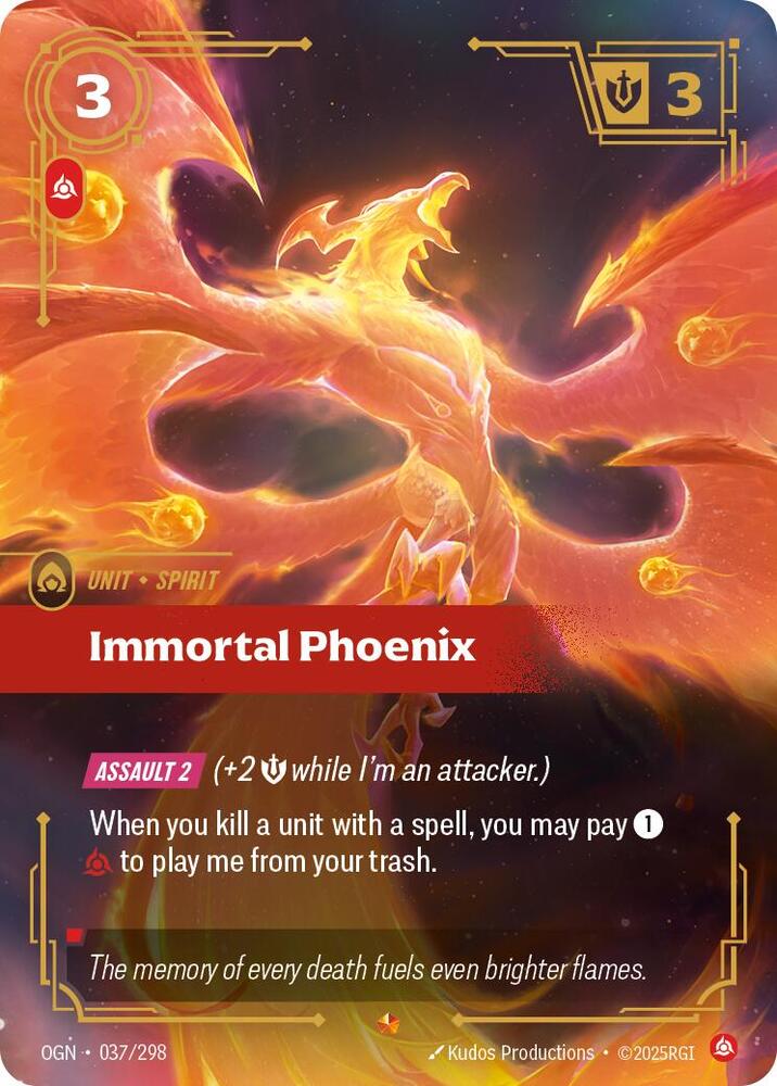Immortal Phoenix 37/298 (Origins)  - Foil | Good Games North
