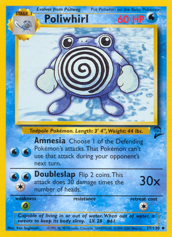 Poliwhirl (57/130) [Base Set 2] | Good Games North