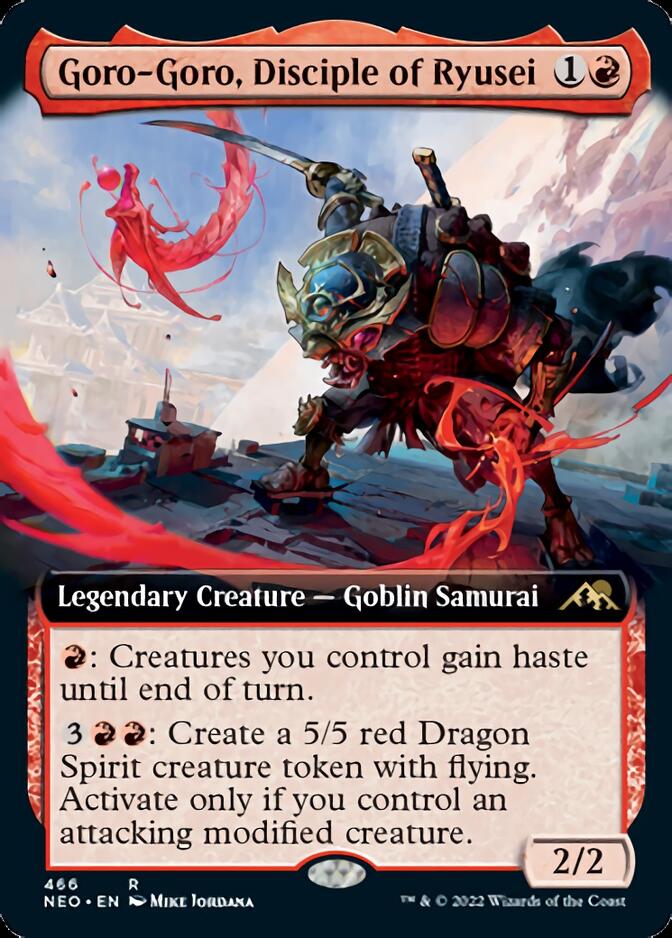 Goro-Goro, Disciple of Ryusei (Extended Art) [Kamigawa: Neon Dynasty] | Good Games North