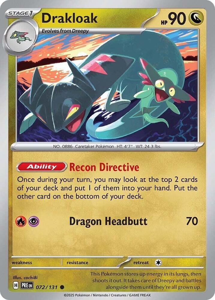 Drakloak (072/131) [Scarlet & Violet: Prismatic Evolutions] | Good Games North