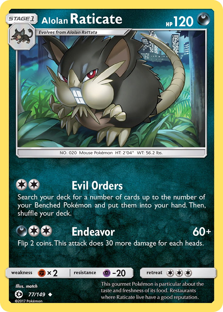 Alolan Raticate (77/149) [Sun & Moon: Base Set] | Good Games North