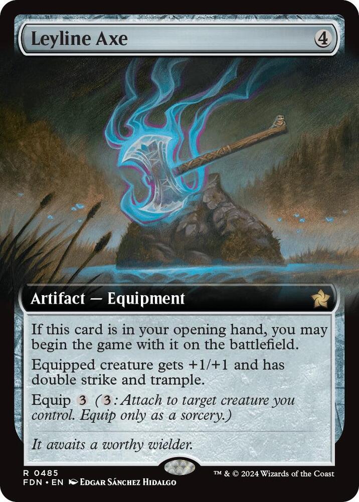 Leyline Axe 485/291 (Foundations)  - Extended Art Foil | Good Games North