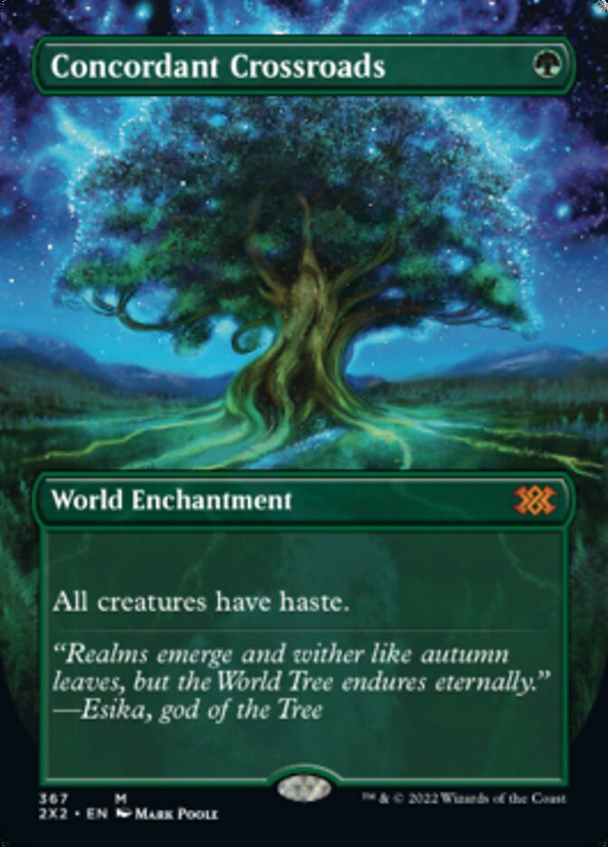 Concordant Crossroads (Borderless Alternate Art) [Double Masters 2022] | Good Games North