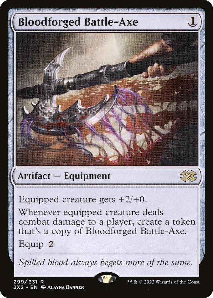 Bloodforged Battle Axe 299 (Double Masters 2022)  - Foil | Good Games North