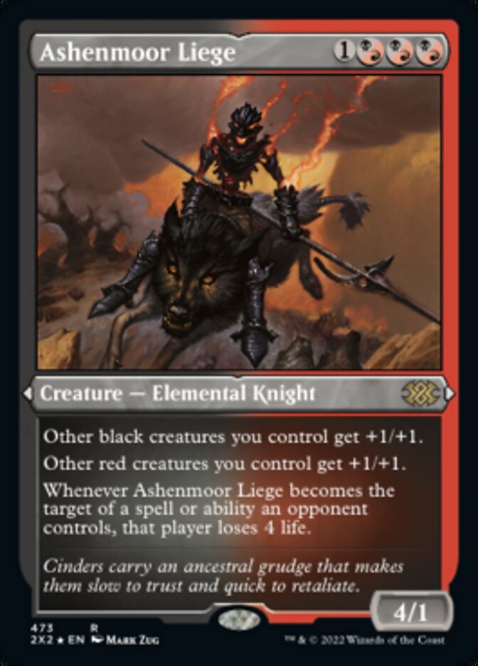 Ashenmoor Liege (Foil Etched) [Double Masters 2022] | Good Games North