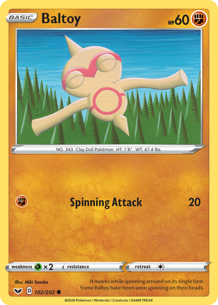 Baltoy (102/202) [Sword & Shield: Base Set] | Good Games North