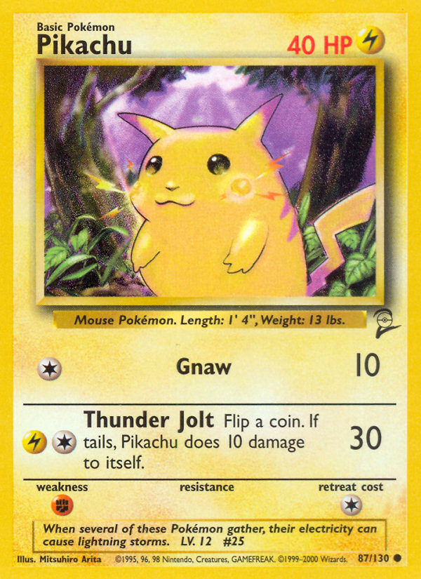 Pikachu (87/130) [Base Set 2] | Good Games North