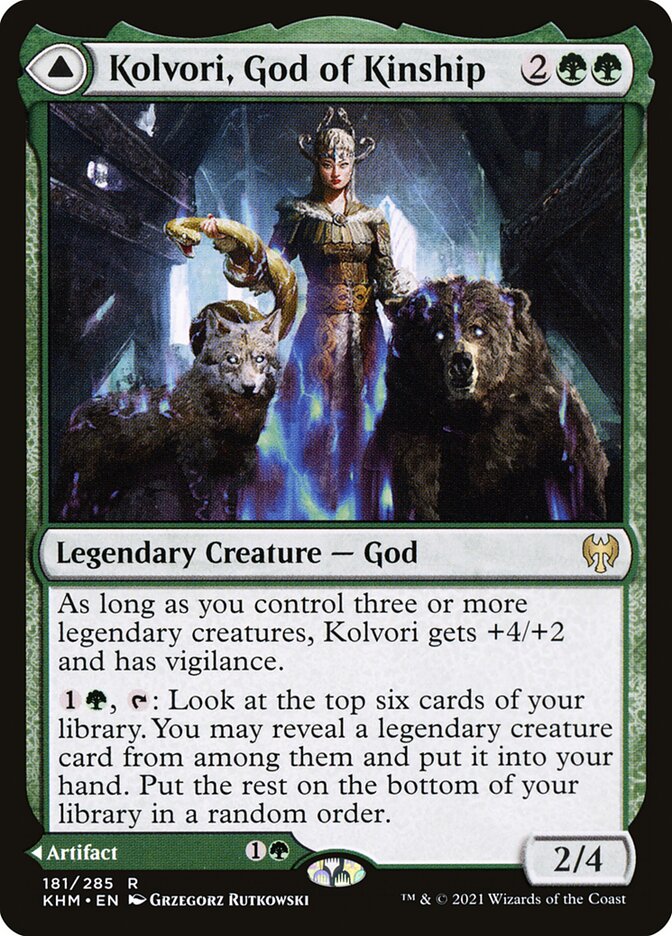 Kolvori, God of Kinship //  The Ringhart Crest 181 (Kaldheim)  - Foil | Good Games North