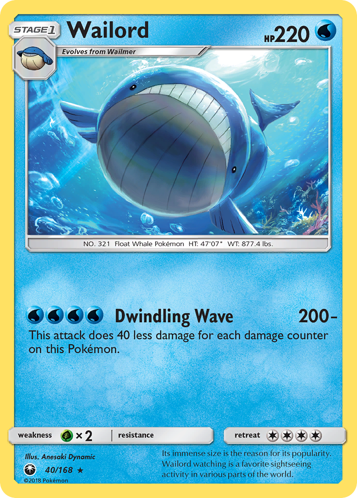 Wailord (40/168) [Sun & Moon: Celestial Storm] | Good Games North