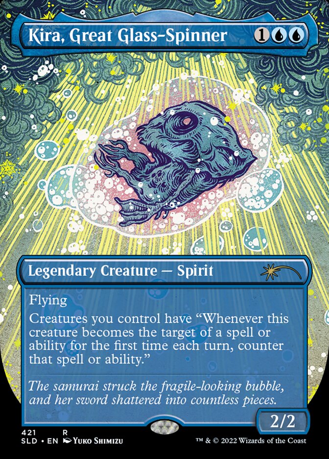 Kira, Great Glass-Spinner (Borderless) [Secret Lair Drop Series] | Good Games North