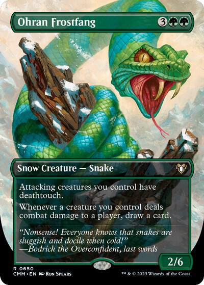 Ohran Frostfang Borderless (Commander Masters)  | Good Games North