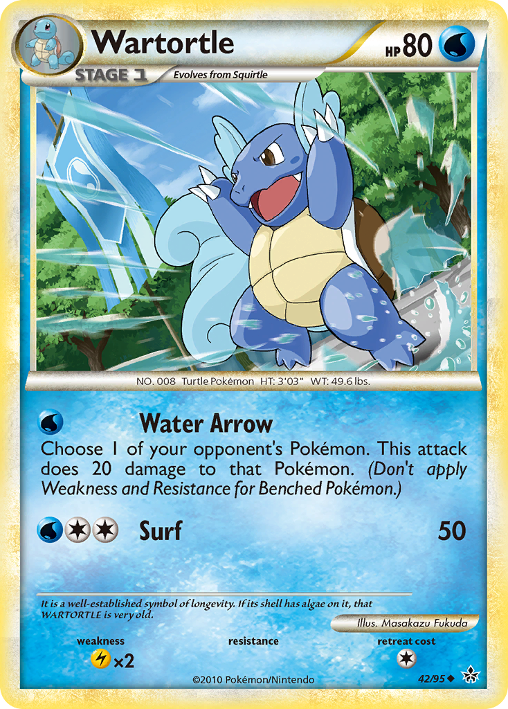Wartortle (42/95) [HeartGold & SoulSilver: Unleashed] | Good Games North