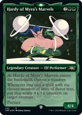 Hardy of Myras Marvels Showcase Galaxy Foil (Unfinity)  - undefined | Good Games North