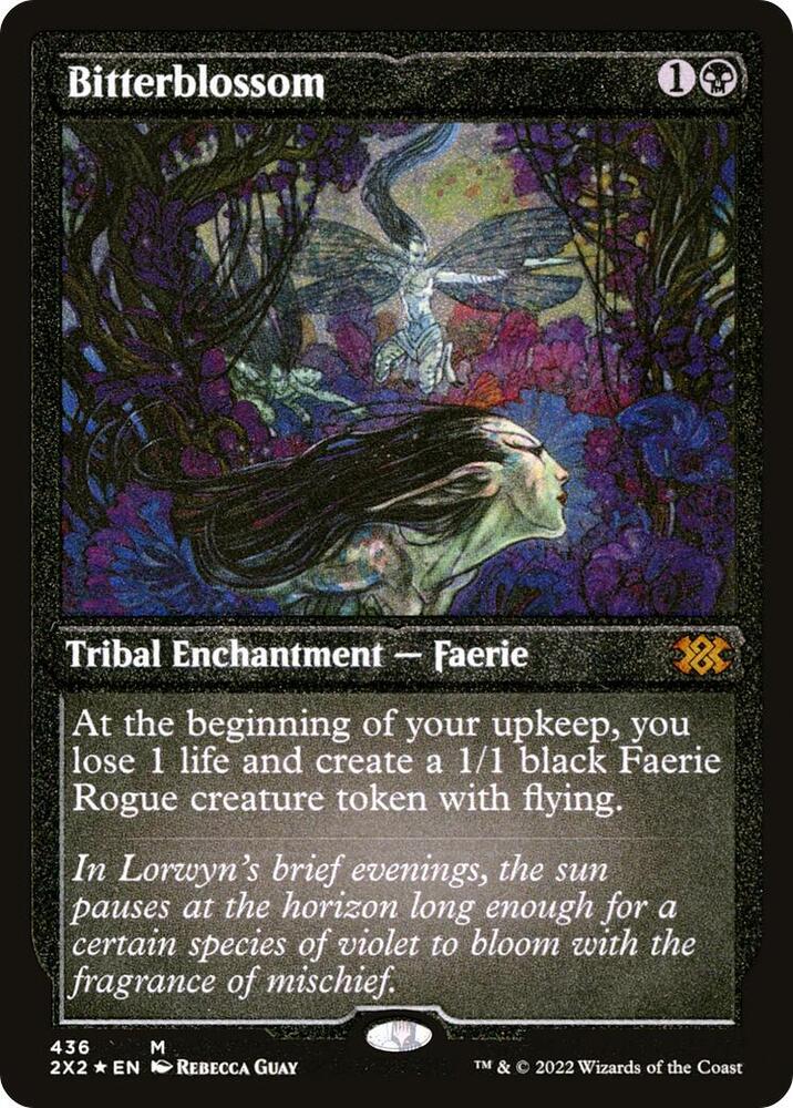 Bitterblossom Foil Etched (Double Masters 2022)  - Foil | Good Games North