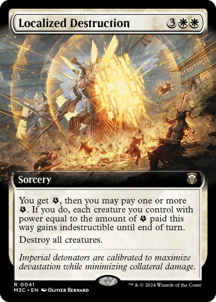 Localized Destruction (Extended Art) (Ripple Foil) [Modern Horizons 3 Commander] | Good Games North