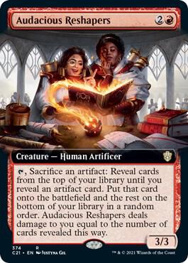 Audacious Reshapers Extended Art 374/81 (Commander 2021)  | Good Games North