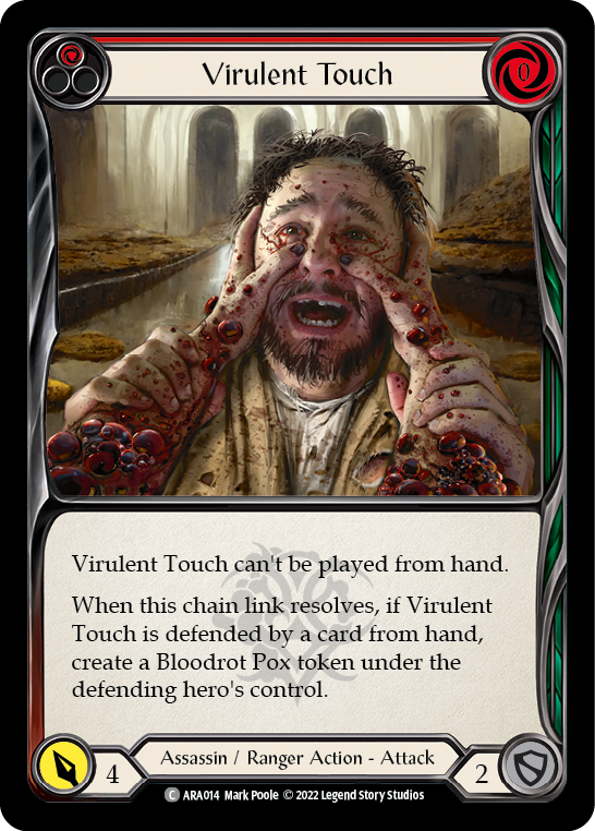 Virulent Touch (Red) [ARA014] (Outsiders Arakni Blitz Deck) | Good Games North