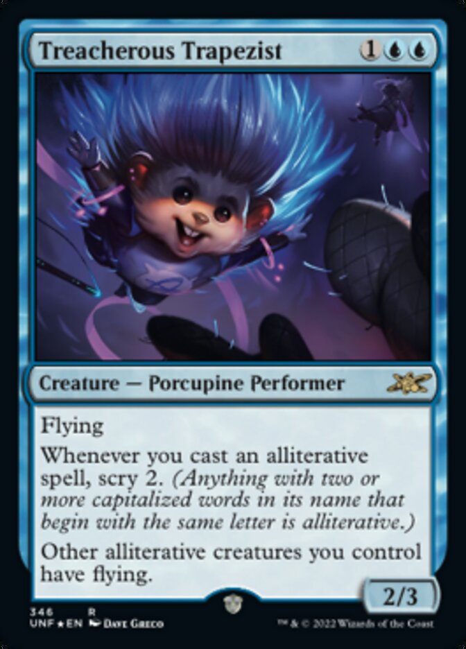 Treacherous Trapezist (Galaxy Foil) [Unfinity] | Good Games North
