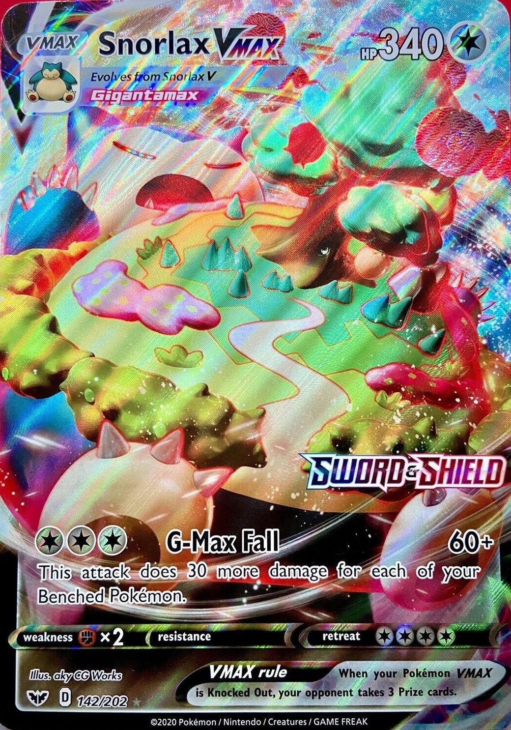 Snorlax VMAX (142/202) (Jumbo Card) [Sword & Shield: Base Set] | Good Games North