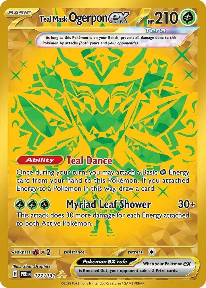 Teal Mask Ogerpon ex (177/131) [Scarlet & Violet: Prismatic Evolutions] | Good Games North