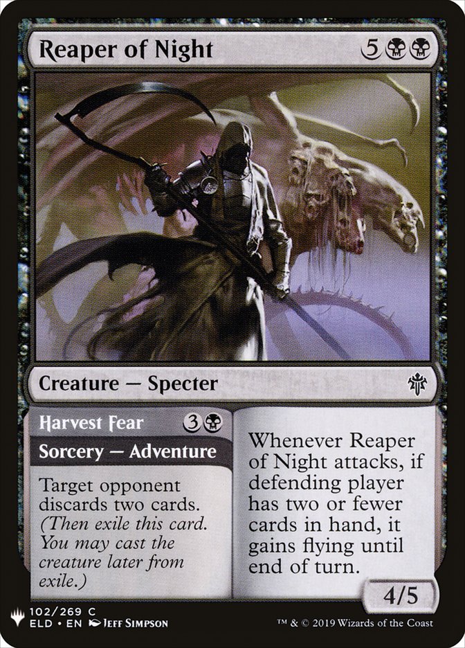 Reaper of Night // Harvest Fear [Mystery Booster] | Good Games North